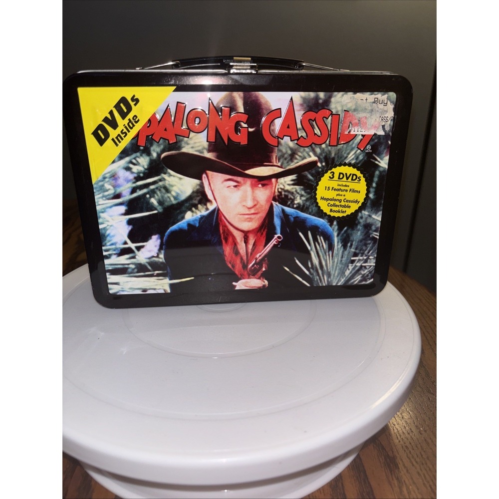 Hopalong Cassidy "Collector's Tin LunchBox" With 3 DVD Set &Collectable Booklet